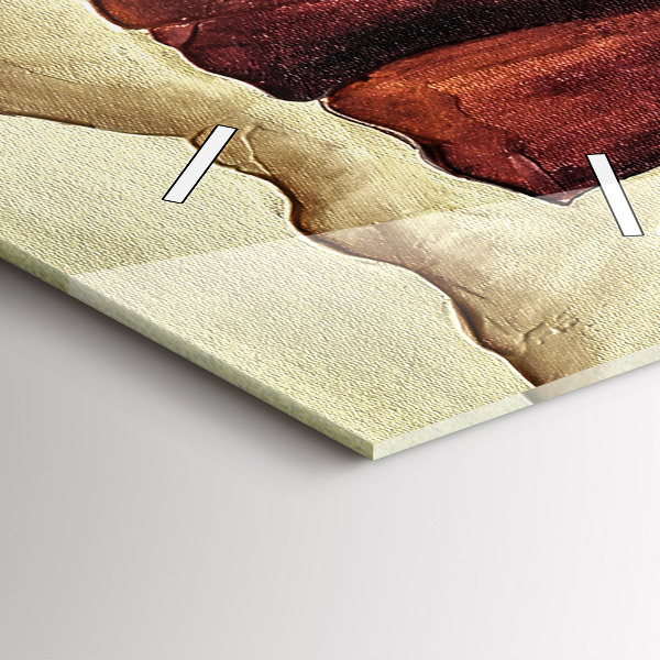 Vertikale Uhr Gemalte Mohnblumen