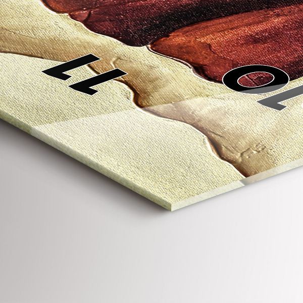 Vertikale Uhr Gemalte Mohnblumen