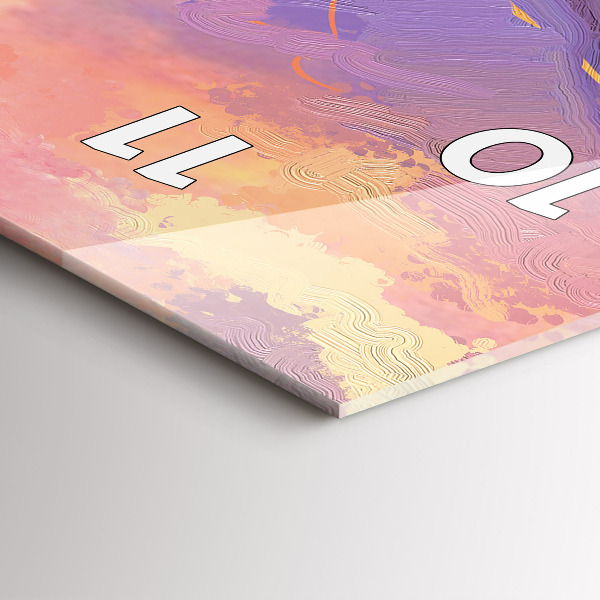 Vertikale Uhr Landschaft aus Natur und Blumen