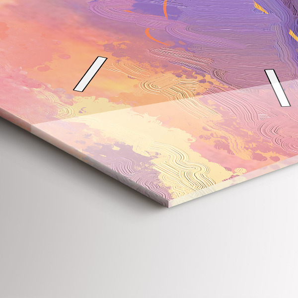 Vertikale Uhr Landschaft aus Natur und Blumen