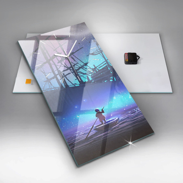 Vertikale Uhr Fantasie-Segelschiff