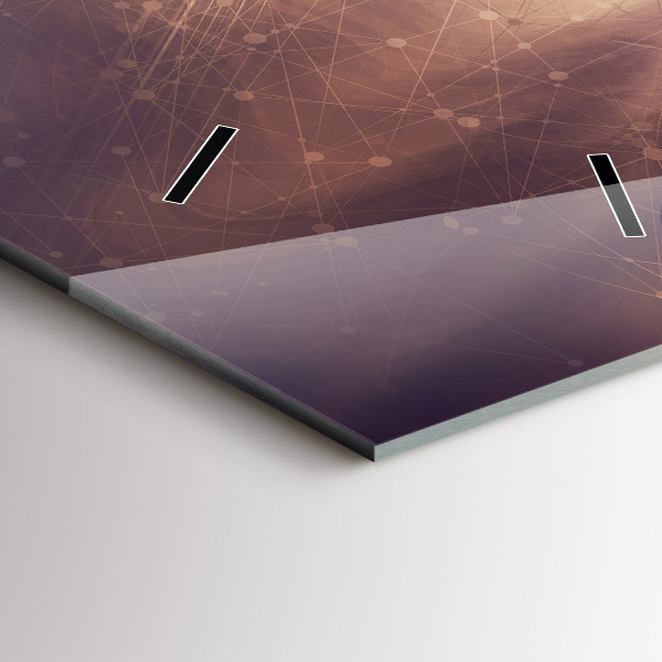 Vertikale Uhr mit motiv Abstrakter Mechanismus