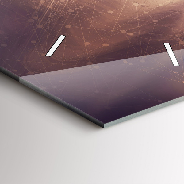 Vertikale Uhr mit motiv Abstrakter Mechanismus