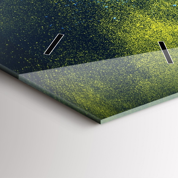 Vertikale Uhr mit motiv Bunter Papagei