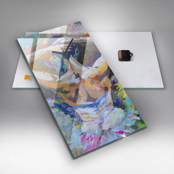 Vertikale Uhr Gemalte Ballerina