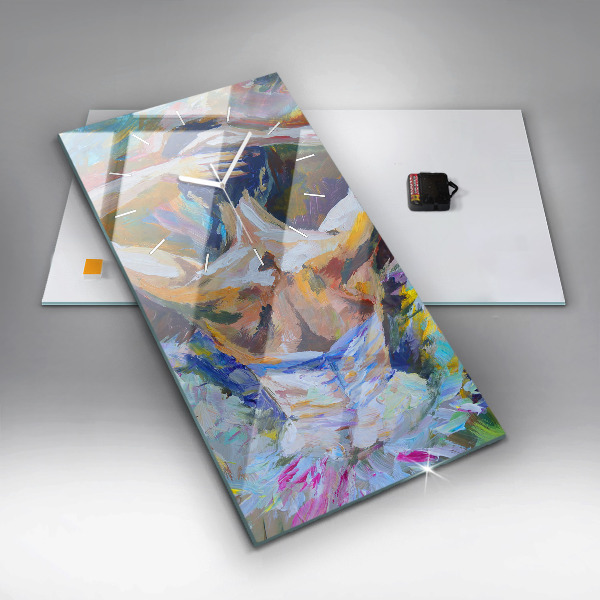 Vertikale Uhr Gemalte Ballerina