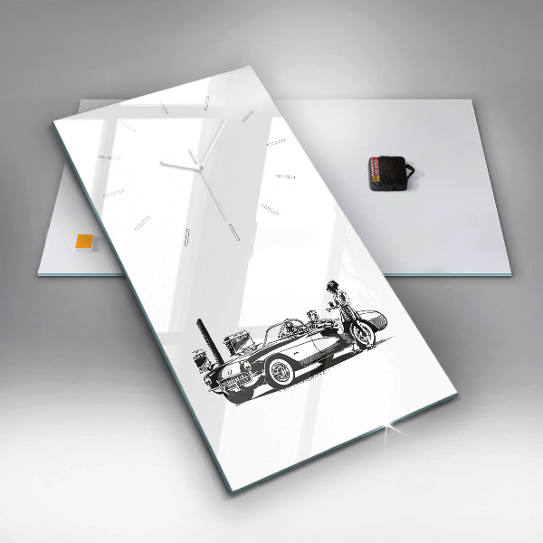 Vertikale Uhr Retro-Illustration