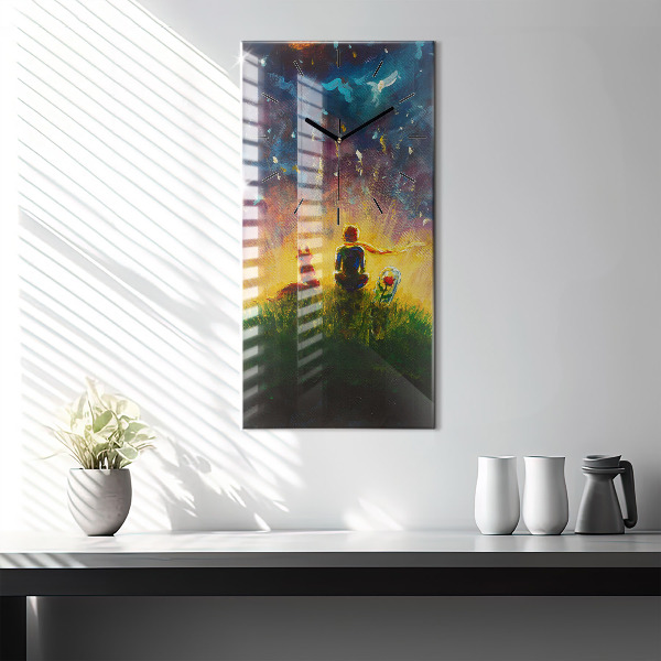 Vertikale Uhr Abstrakter kleiner Prinz