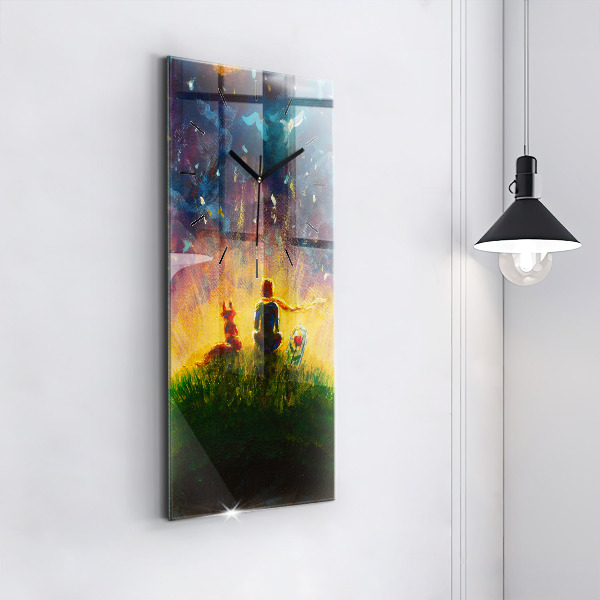 Vertikale Uhr Abstrakter kleiner Prinz