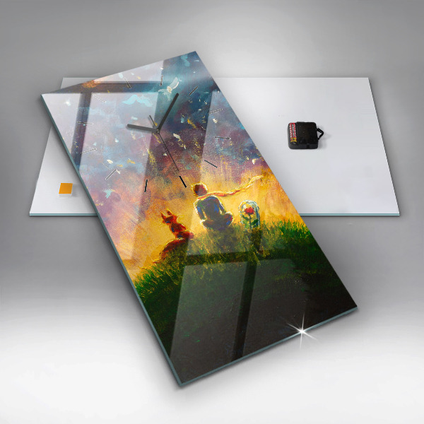 Vertikale Uhr Abstrakter kleiner Prinz