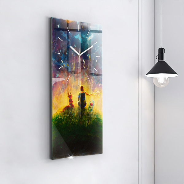 Vertikale Uhr Abstrakter kleiner Prinz