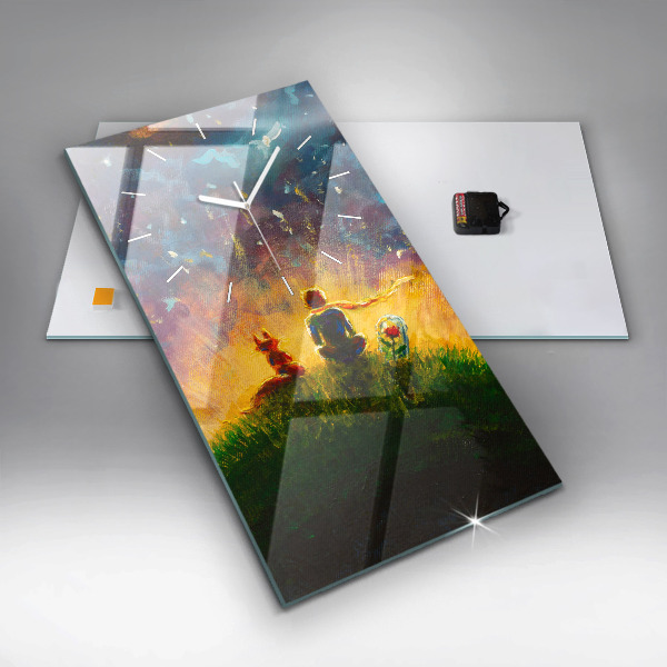 Vertikale Uhr Abstrakter kleiner Prinz