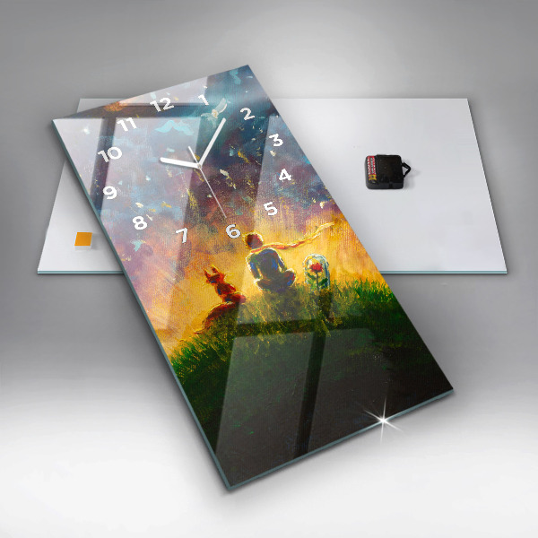 Vertikale Uhr Abstrakter kleiner Prinz