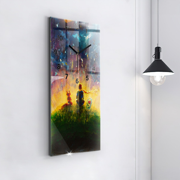 Vertikale Uhr Abstrakter kleiner Prinz