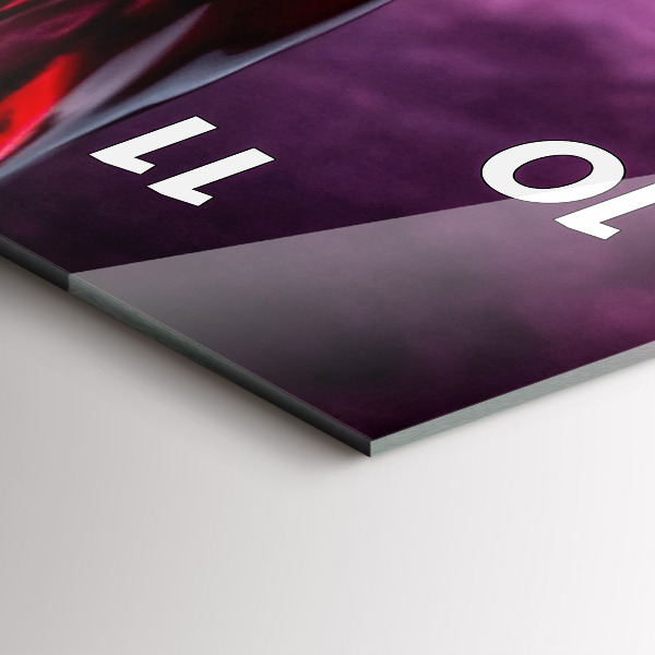 Vertikale Uhr Weinglas