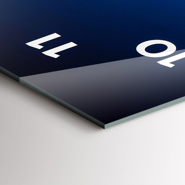 Vertikale Uhr mit motiv Flugzeug Wolken