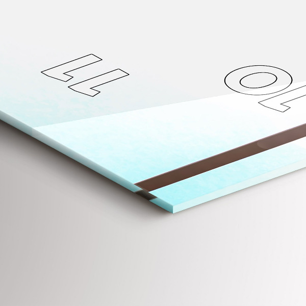 Vertikale Uhr Mann auf dem Flughafen