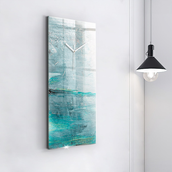 Vertikale Uhr Öltextur abstrakt