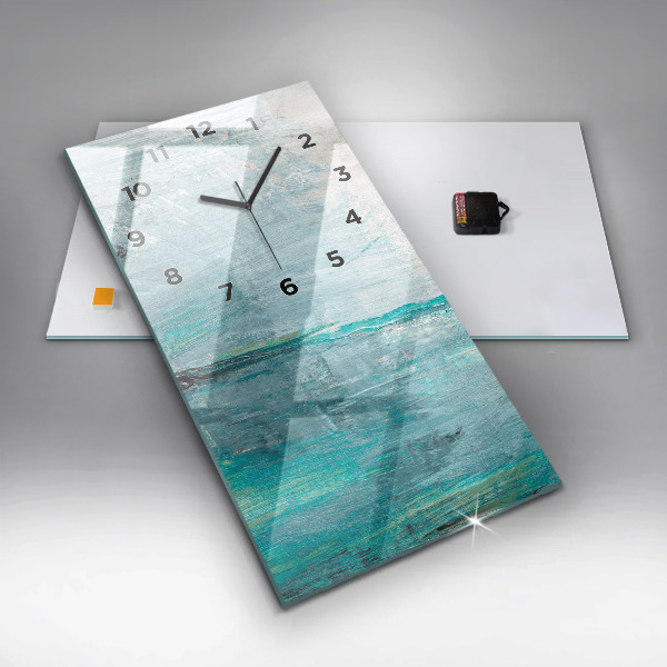 Vertikale Uhr Öltextur abstrakt