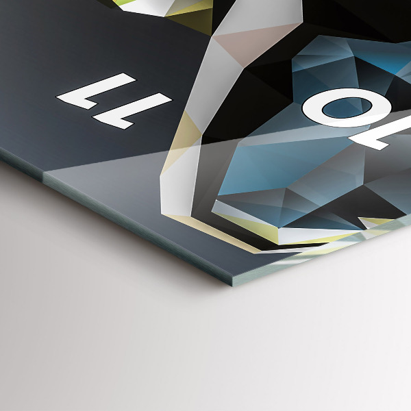 Vertikale Uhr Wolfskopf