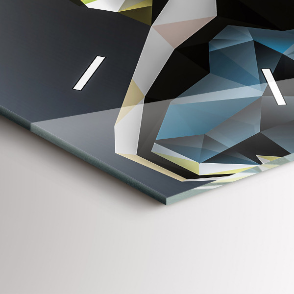 Vertikale Uhr Wolfskopf