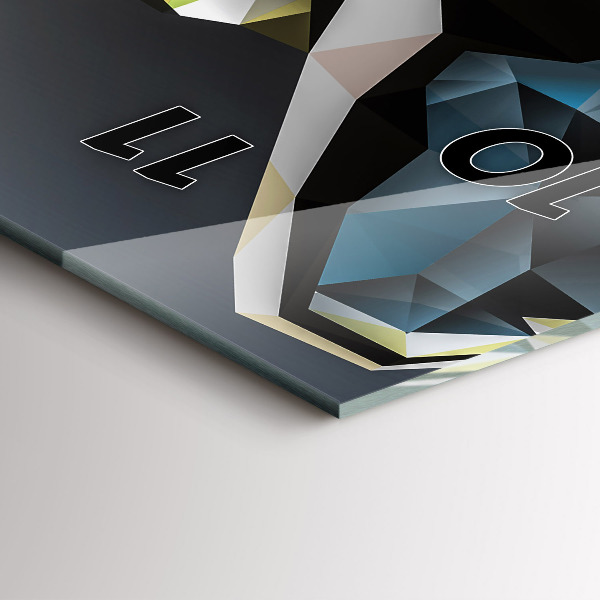 Vertikale Uhr Wolfskopf