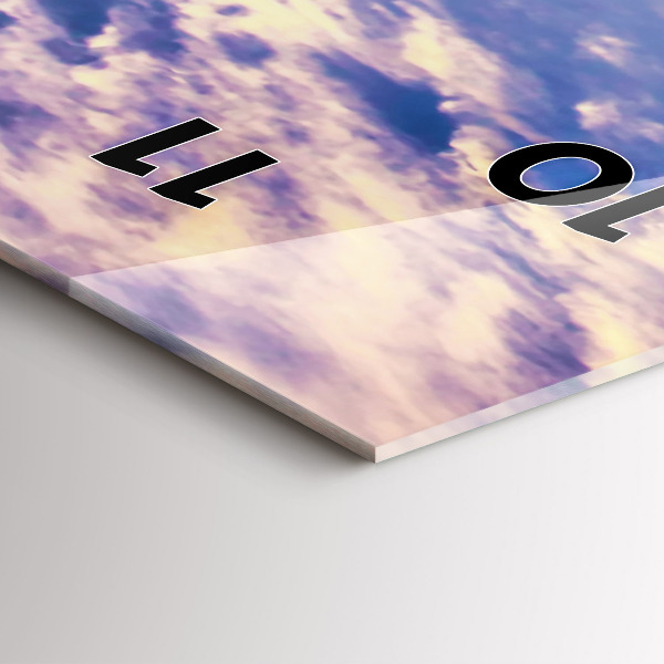 Vertikale Uhr Sonnenuntergang New York