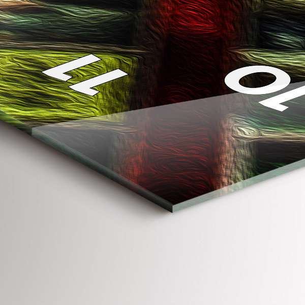 Vertikale Uhr mit motiv New York City Taxis