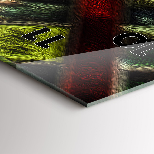 Vertikale Uhr mit motiv New York City Taxis