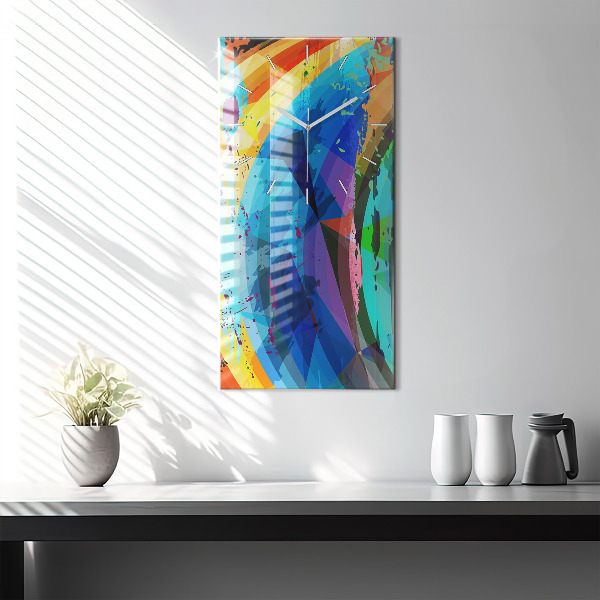 Vertikale Uhr mit motiv Abstrakter Hintergrund