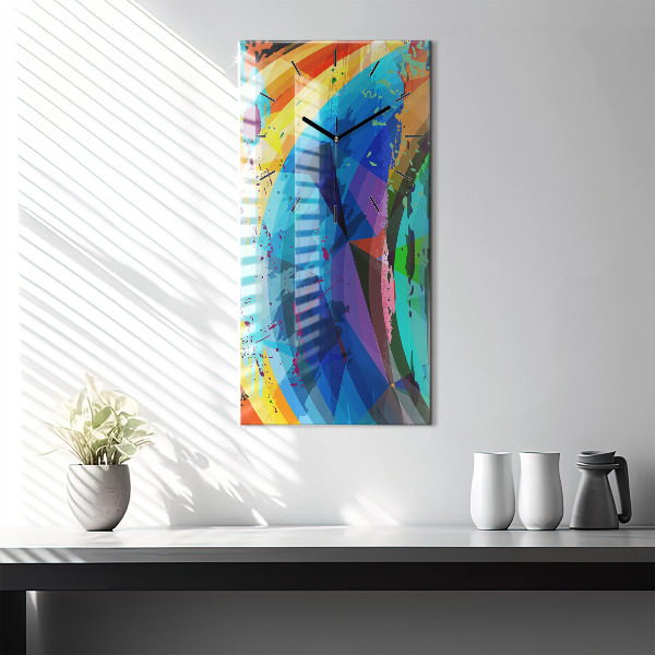 Vertikale Uhr mit motiv Abstrakter Hintergrund