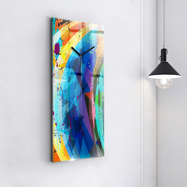 Vertikale Uhr mit motiv Abstrakter Hintergrund