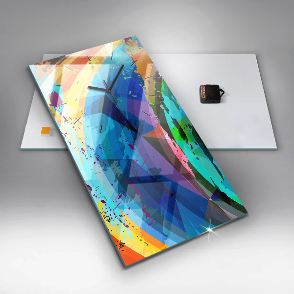 Vertikale Uhr mit motiv Abstrakter Hintergrund