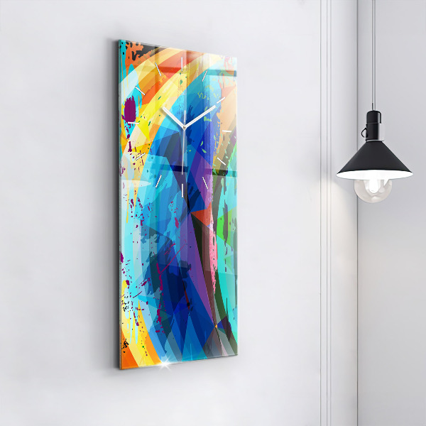 Vertikale Uhr mit motiv Abstrakter Hintergrund