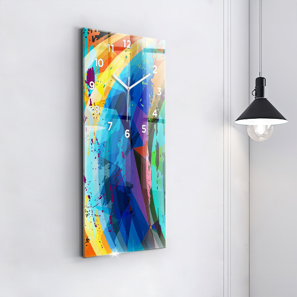 Vertikale Uhr mit motiv Abstrakter Hintergrund