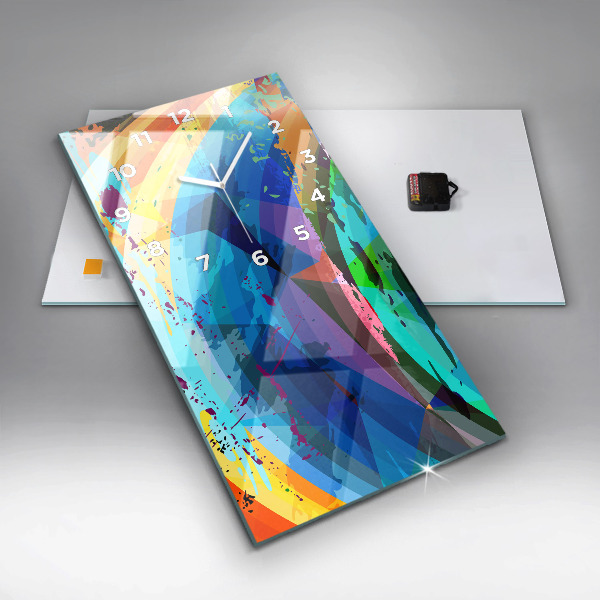 Vertikale Uhr mit motiv Abstrakter Hintergrund