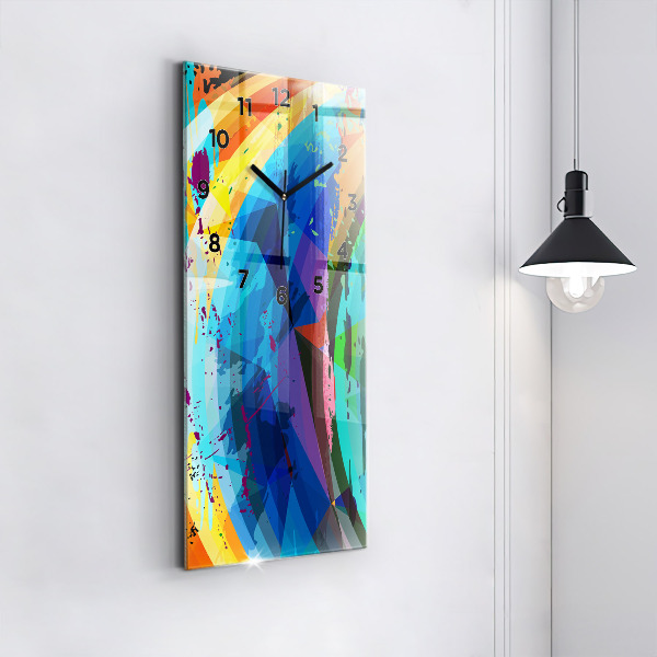 Vertikale Uhr mit motiv Abstrakter Hintergrund