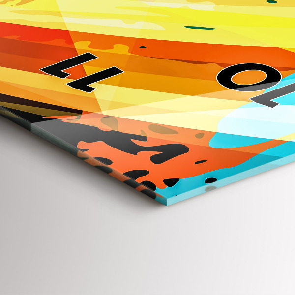 Vertikale Uhr mit motiv Abstrakter Hintergrund