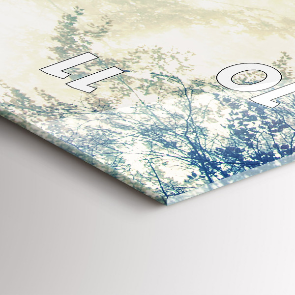 Vertikale Uhr Herbststraße Waldnebel