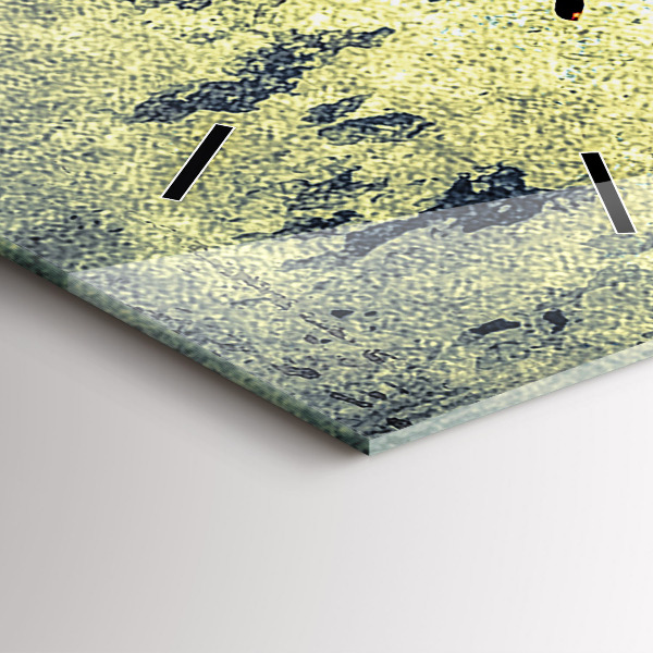 Vertikale Uhr mit motiv Schmetterling im Vintage-Stil