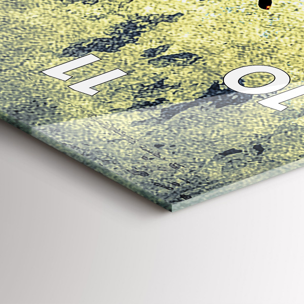 Vertikale Uhr mit motiv Schmetterling im Vintage-Stil