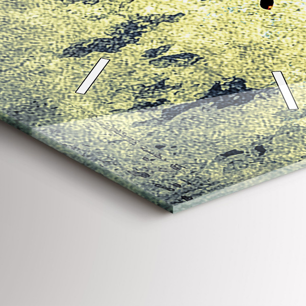 Vertikale Uhr mit motiv Schmetterling im Vintage-Stil