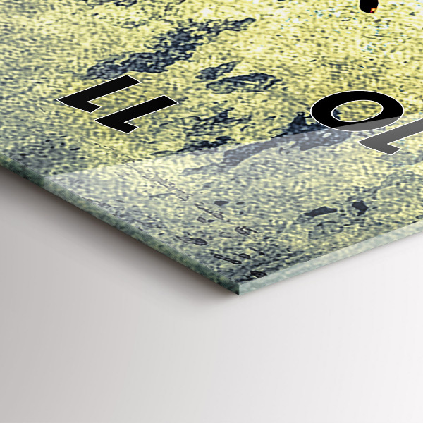 Vertikale Uhr mit motiv Schmetterling im Vintage-Stil