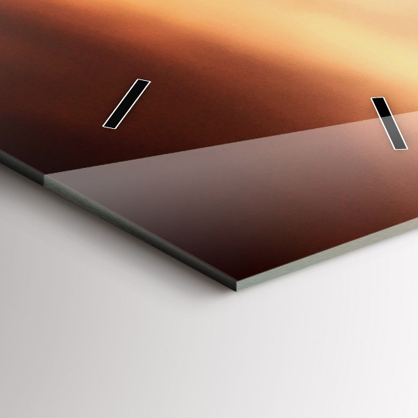 Vertikale Uhr mit motiv Muschel am Strand