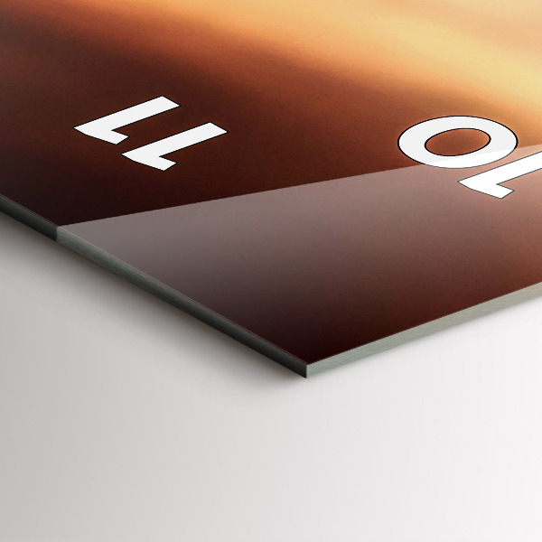 Vertikale Uhr mit motiv Muschel am Strand