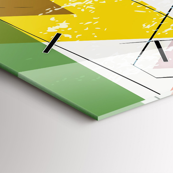 Vertikale Uhr Dreiecke geometrisches Muster