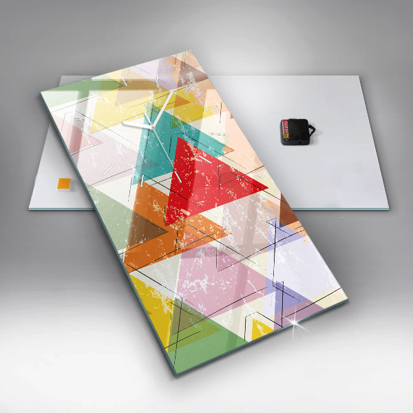 Vertikale Uhr Dreiecke geometrisches Muster