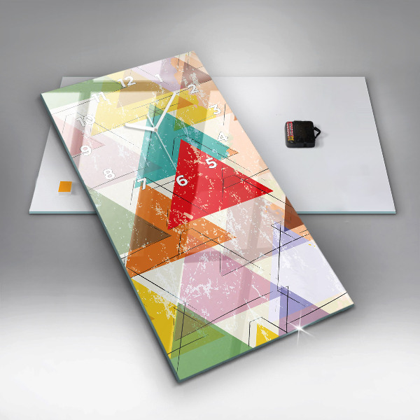 Vertikale Uhr Dreiecke geometrisches Muster