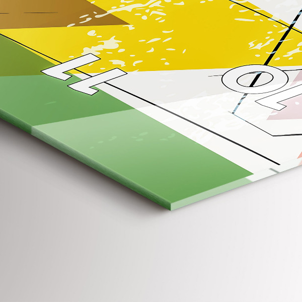 Vertikale Uhr Dreiecke geometrisches Muster