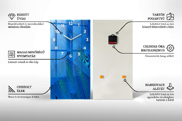 Vertikale Uhr Dreiecke geometrisches Muster